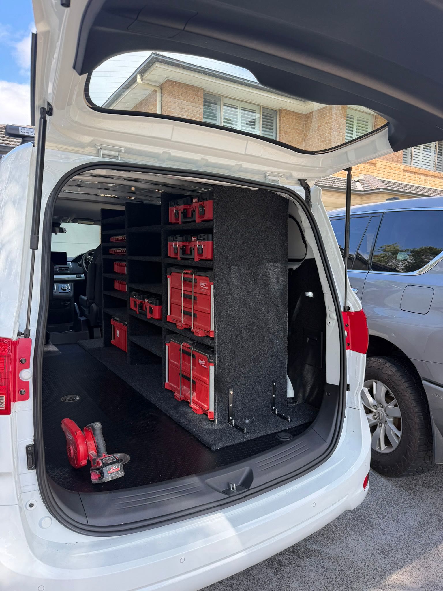 Clear Logic Electrical's fully stocked work van